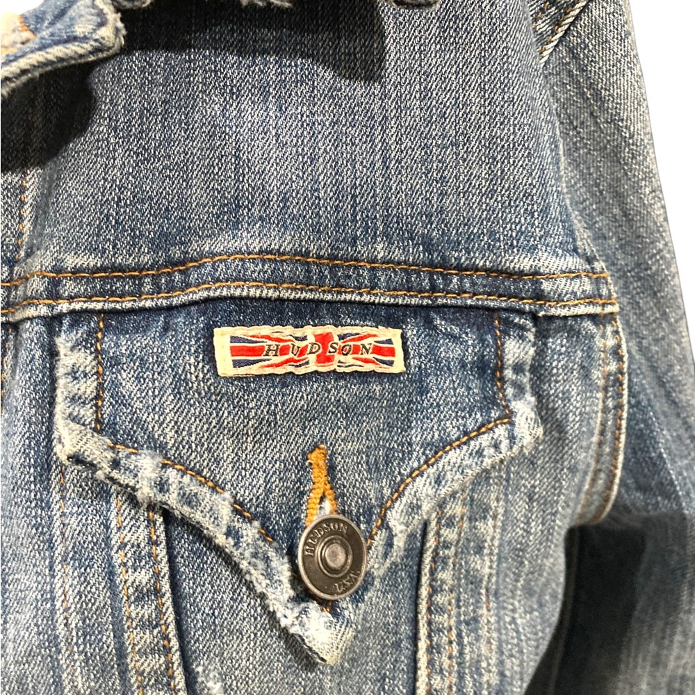 Hudson women’s small denim jean jacket - Picture 5 of 6